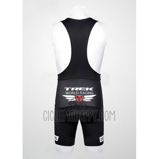 Trek Cycling Jersey Bib Short 2012 Short Sleeve White and Gray